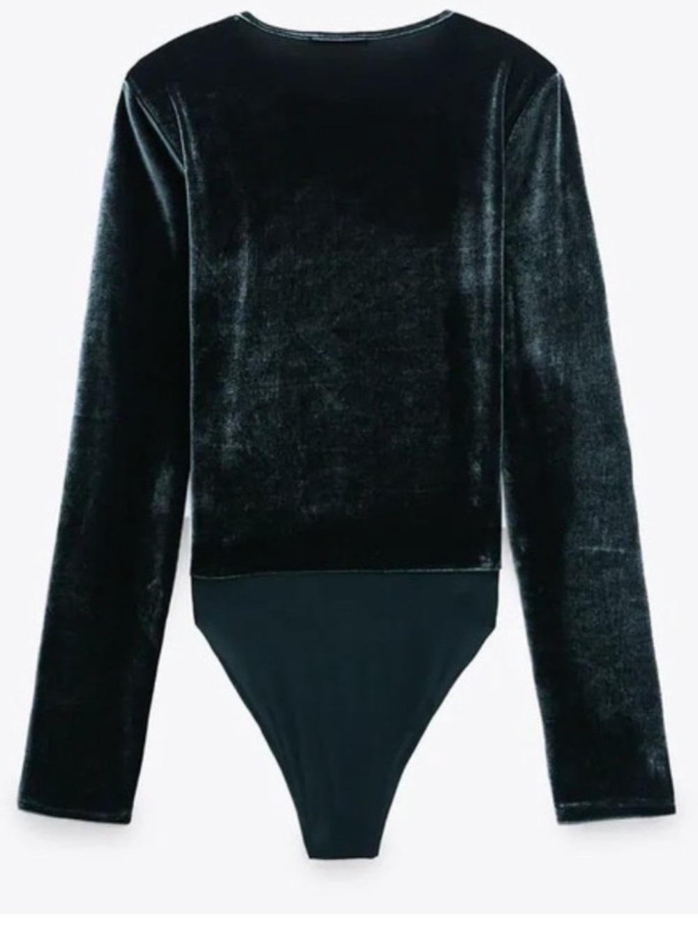 Zara Velvet Shoulder Pad Jumpsuit Size S